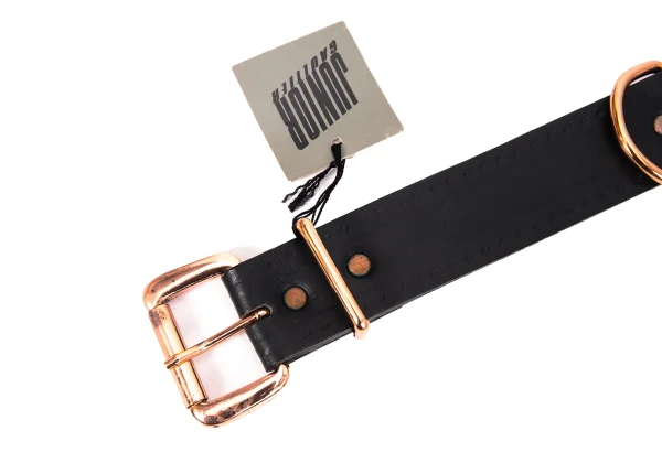 JUNIOR GAULTIER Metal Plate Leather Belt K-168522_004