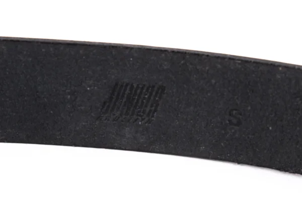 JUNIOR GAULTIER Metal Plate Leather Belt K-168522_011
