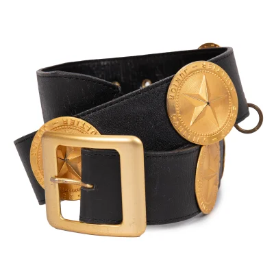JUNIOR GAULTIER Medal Leather Belt