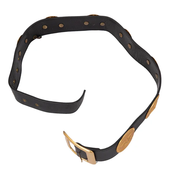 JUNIOR GAULTIER Medal Leather Belt K-168523_003