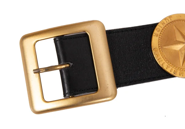 JUNIOR GAULTIER Medal Leather Belt K-168523_005