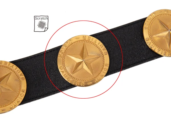 JUNIOR GAULTIER Medal Leather Belt K-168523_007