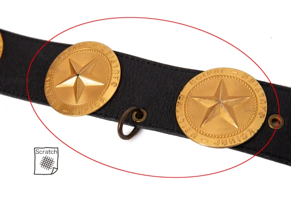 JUNIOR GAULTIER Medal Leather Belt K-168523_008