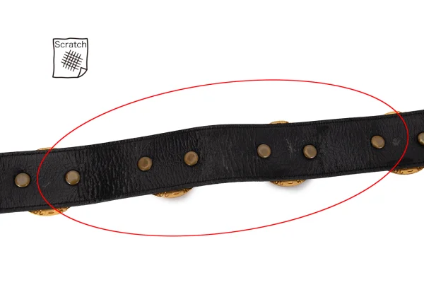 JUNIOR GAULTIER Medal Leather Belt K-168523_012