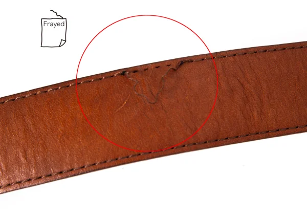 Jean Paul GAULTIER Logo Metal Plate Leather Belt K-168524_004