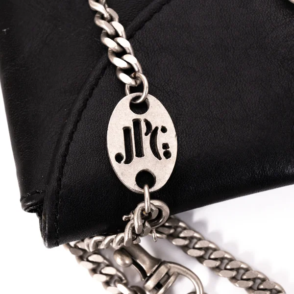 Jean Paul GAULTIER Chain Leather Mini Pouch K-168525_010