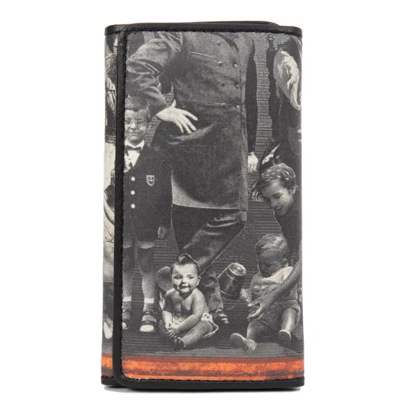 ジャンポールゴルチエJean Paul GAULTIER ゴシックプリントキーケース グレー