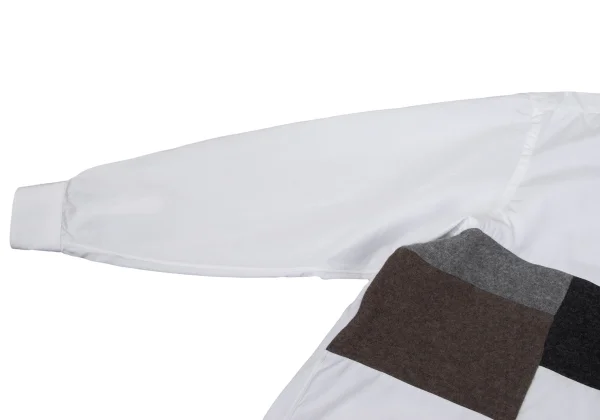 COMME des GARCONS SHIRT Front Knit Switching Shirt K-168530_006