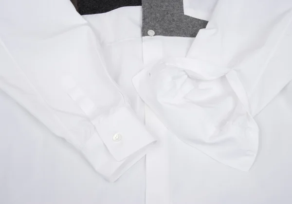 COMME des GARCONS SHIRT Front Knit Switching Shirt K-168530_007