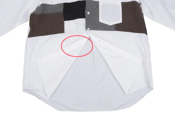 COMME des GARCONS SHIRT Front Knit Switching Shirt K-168530_011