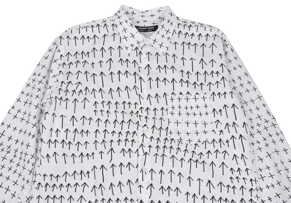 COMME des GARCONS HOMME DEUX Cotton Patterned Long Sleeve Shirt K-168531_002