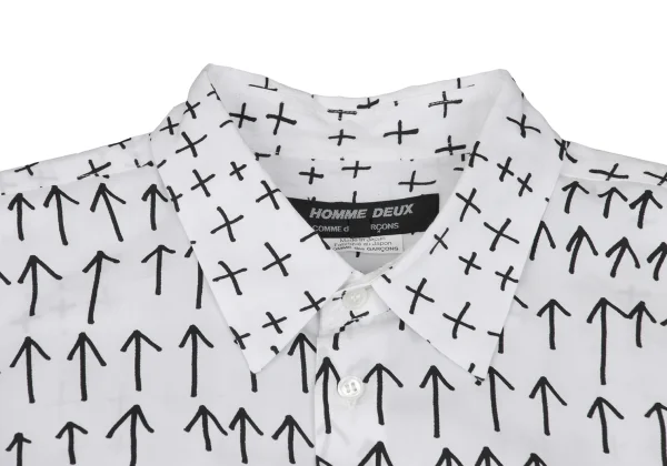 COMME des GARCONS HOMME DEUX Cotton Patterned Long Sleeve Shirt K-168531_003