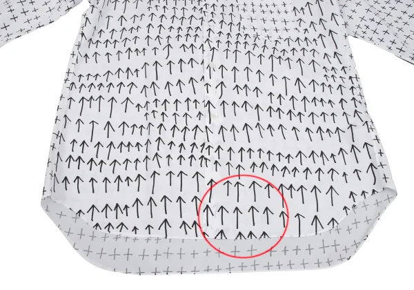 COMME des GARCONS HOMME DEUX Cotton Patterned Long Sleeve Shirt K-168531_010