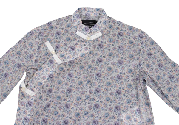 tricot COMME des GARCONS Colorful Dot Embroidery Floral Printed Wrap Blouse K-168532_003