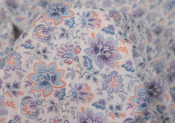 tricot COMME des GARCONS Colorful Dot Embroidery Floral Printed Wrap Blouse K-168532_014