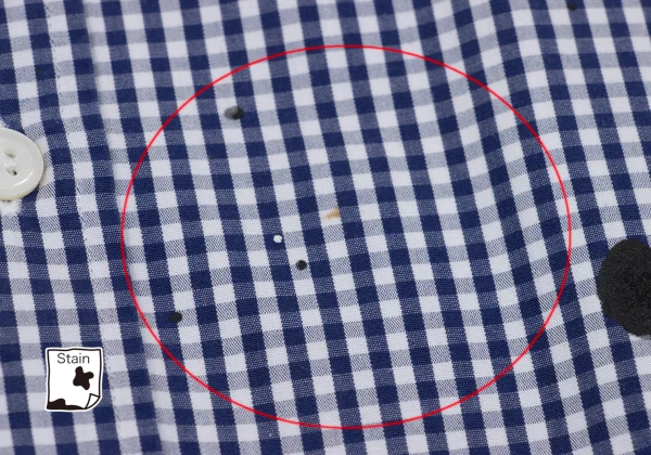 COMME des GARCONS HOMME Splash Painted Check Short Sleeve Shirt K-168533_013