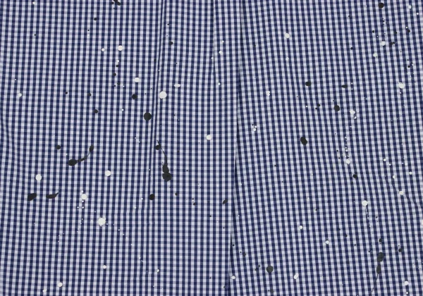 COMME des GARCONS HOMME Splash Painted Check Short Sleeve Shirt K-168533_016