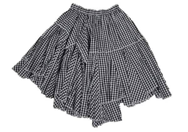 COMME des GARCONS Checkered Switching Flare Skirt K-168535_002