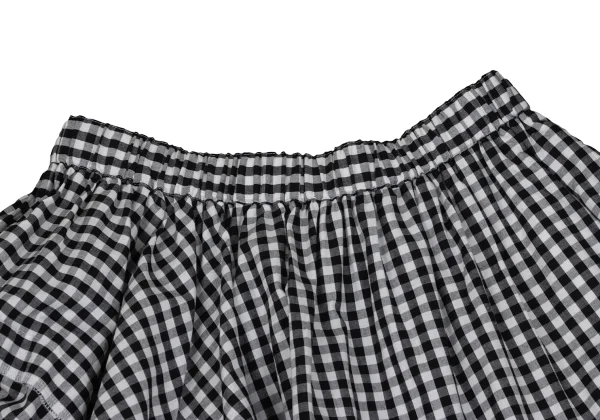 COMME des GARCONS Checkered Switching Flare Skirt K-168535_004