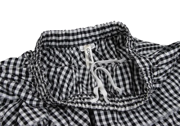 COMME des GARCONS Checkered Switching Flare Skirt K-168535_005