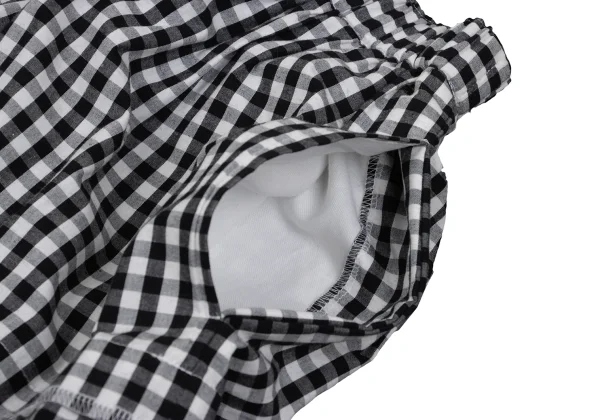 COMME des GARCONS Checkered Switching Flare Skirt K-168535_006