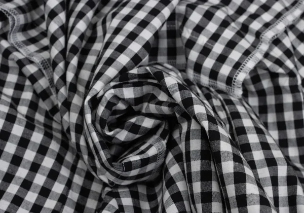 COMME des GARCONS Checkered Switching Flare Skirt K-168535_012