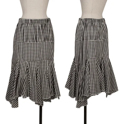 COMME des GARCONS Gingham Check Gathered Skirt