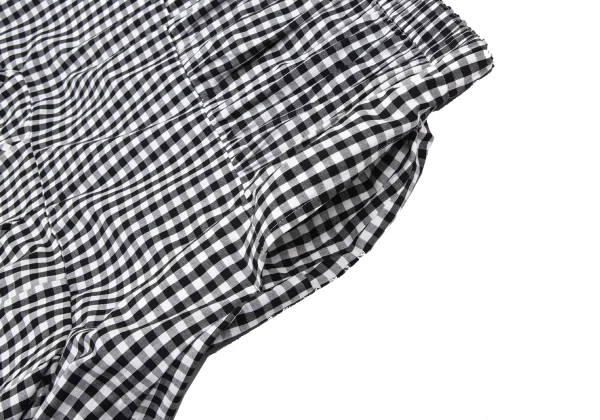 COMME des GARCONS Gingham Check Gathered Skirt K-168536_004