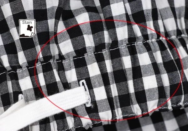 COMME des GARCONS Gingham Check Gathered Skirt K-168536_006