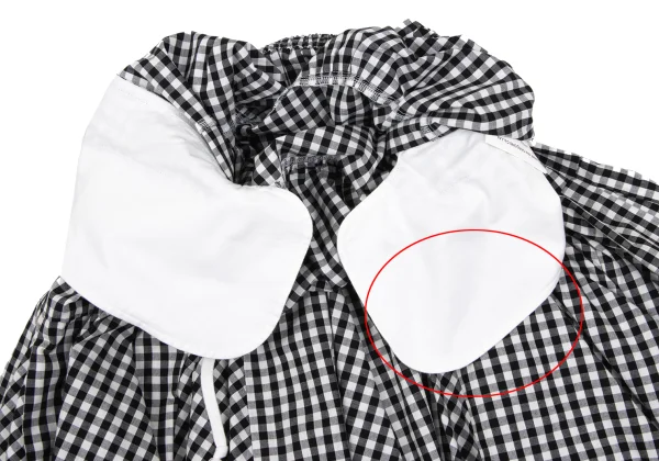 COMME des GARCONS Gingham Check Gathered Skirt K-168536_007