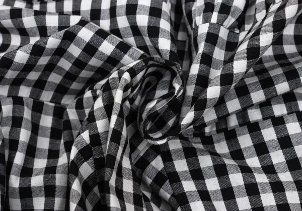 COMME des GARCONS Gingham Check Gathered Skirt K-168536_017