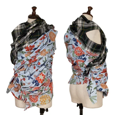 COMME des GARCONS Check Switching Reconstructed Sleeveless Blouse