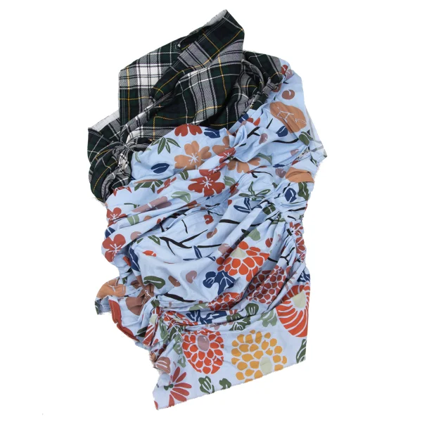 COMME des GARCONS Check Switching Reconstructed Sleeveless Blouse K-168537_002