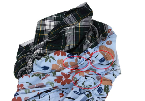 COMME des GARCONS Check Switching Reconstructed Sleeveless Blouse K-168537_003