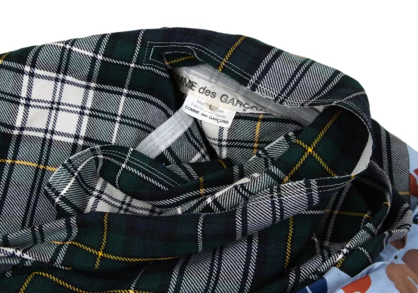 COMME des GARCONS Check Switching Reconstructed Sleeveless Blouse K-168537_007