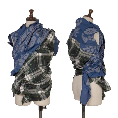 COMME des GARCONS Check Switching Reconstructed Sleeveless Blouse