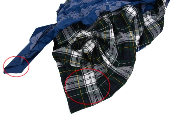 COMME des GARCONS Check Switching Reconstructed Sleeveless Blouse K-168538_009