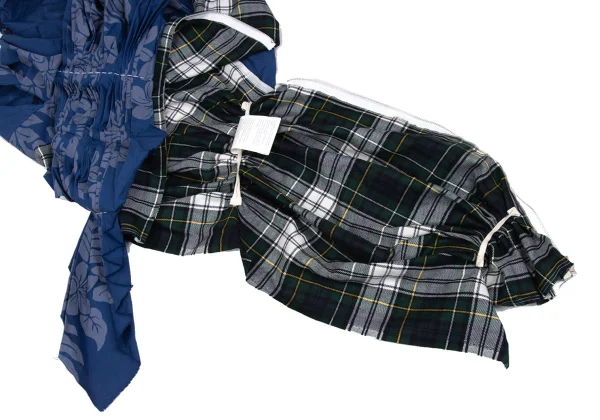 COMME des GARCONS Check Switching Reconstructed Sleeveless Blouse K-168538_013