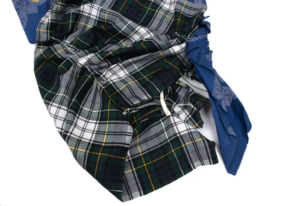 COMME des GARCONS Check Switching Reconstructed Sleeveless Blouse K-168538_017