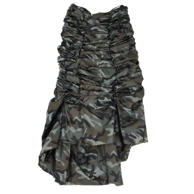 COMME des GARCONS Camouflage Gather Design Nylon Skirt