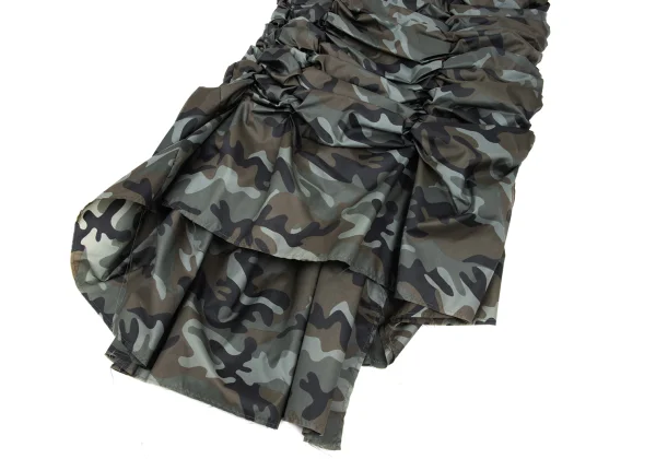 COMME des GARCONS Camouflage Gather Design Nylon Skirt K-168544_004