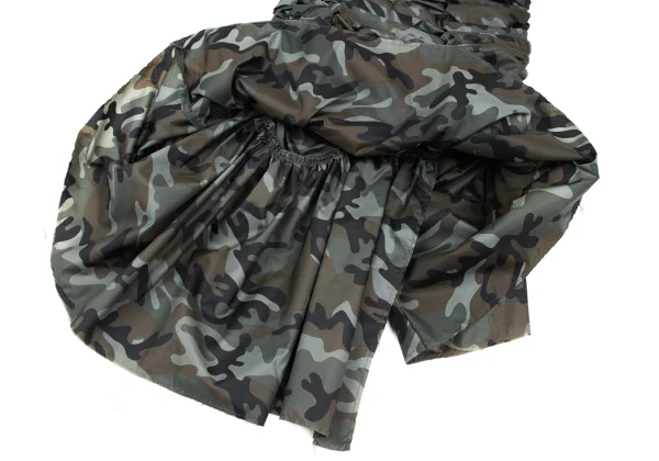 COMME des GARCONS Camouflage Gather Design Nylon Skirt K-168544_005