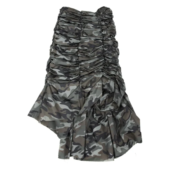 COMME des GARCONS Camouflage Gather Design Nylon Skirt K-168544_006