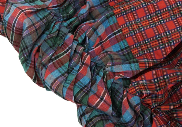 COMME des GARCONS Cutting Checked Halter Neck Dress K-168547_005