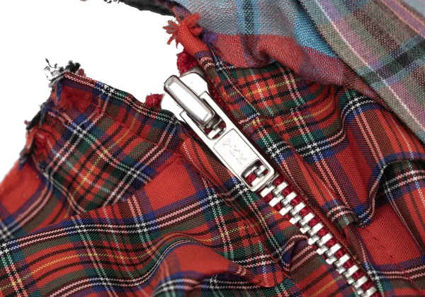 COMME des GARCONS Cutting Checked Halter Neck Dress K-168547_006