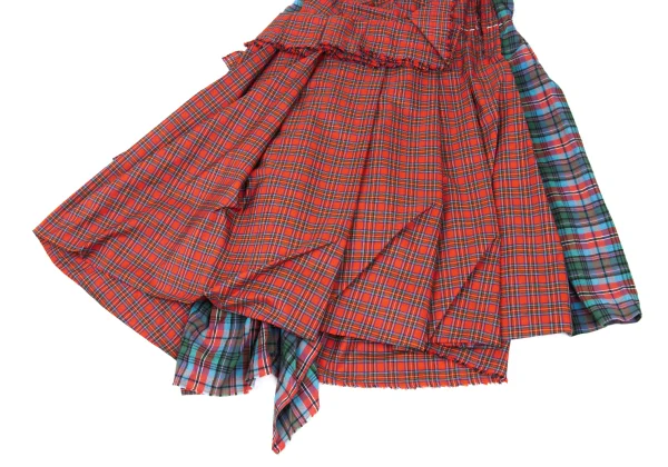 COMME des GARCONS Cutting Checked Halter Neck Dress K-168547_008