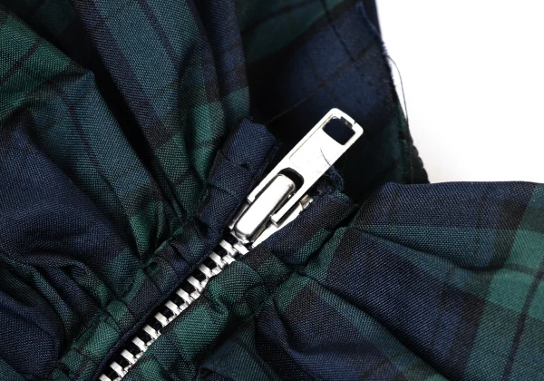 COMME des GARCONS Checkered Panel Gather Sleeveless Dress K-168548_011