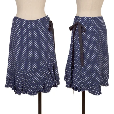 tricot COMME des GARCONS Rayon Dot Printed Cutting Skirt