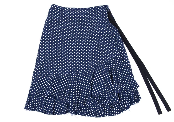 tricot COMME des GARCONS Rayon Dot Printed Cutting Skirt K-168551_002