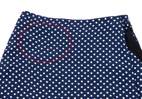 tricot COMME des GARCONS Rayon Dot Printed Cutting Skirt K-168551_003